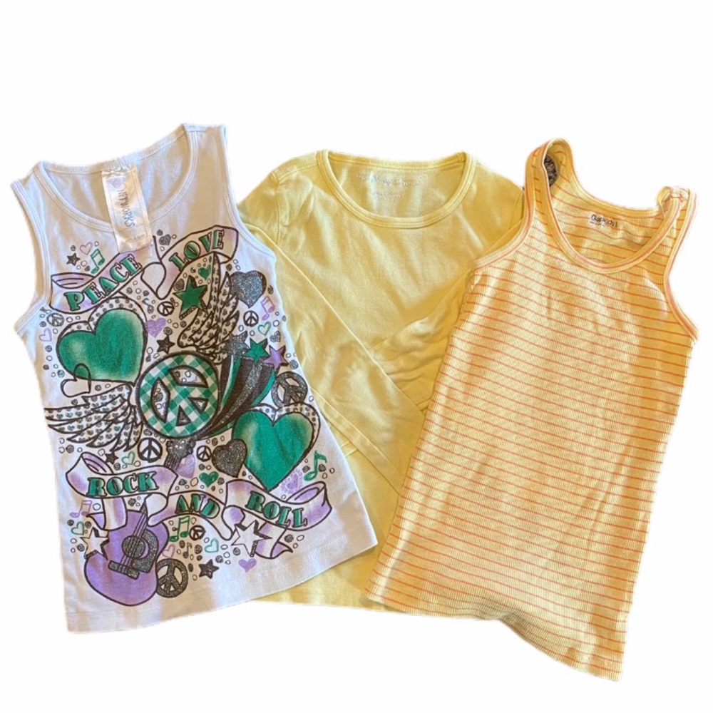 FINALSALE 3 Girls Tee/Tank Bundle Small